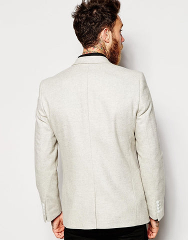 Slim Blazer in Beige