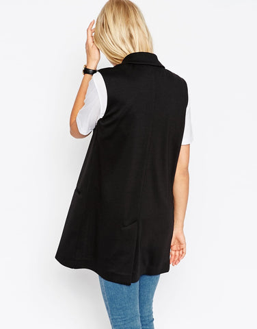 Sleeveless Blazer Black